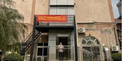 東莞寮步首部既有住宅增設(shè)電梯投入使用
